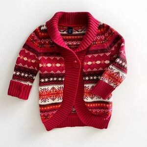 Baby Gap Toddler Nordic Fair isle Sweater Size 2T